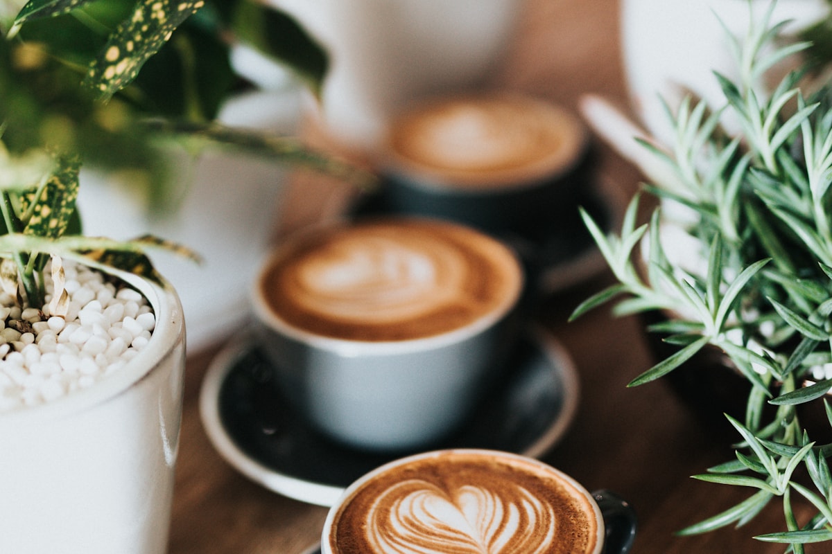 Freshly brewed espresso and warm pastries at The Hub Café.